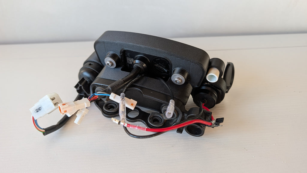 Dashboard mount rear wiring view