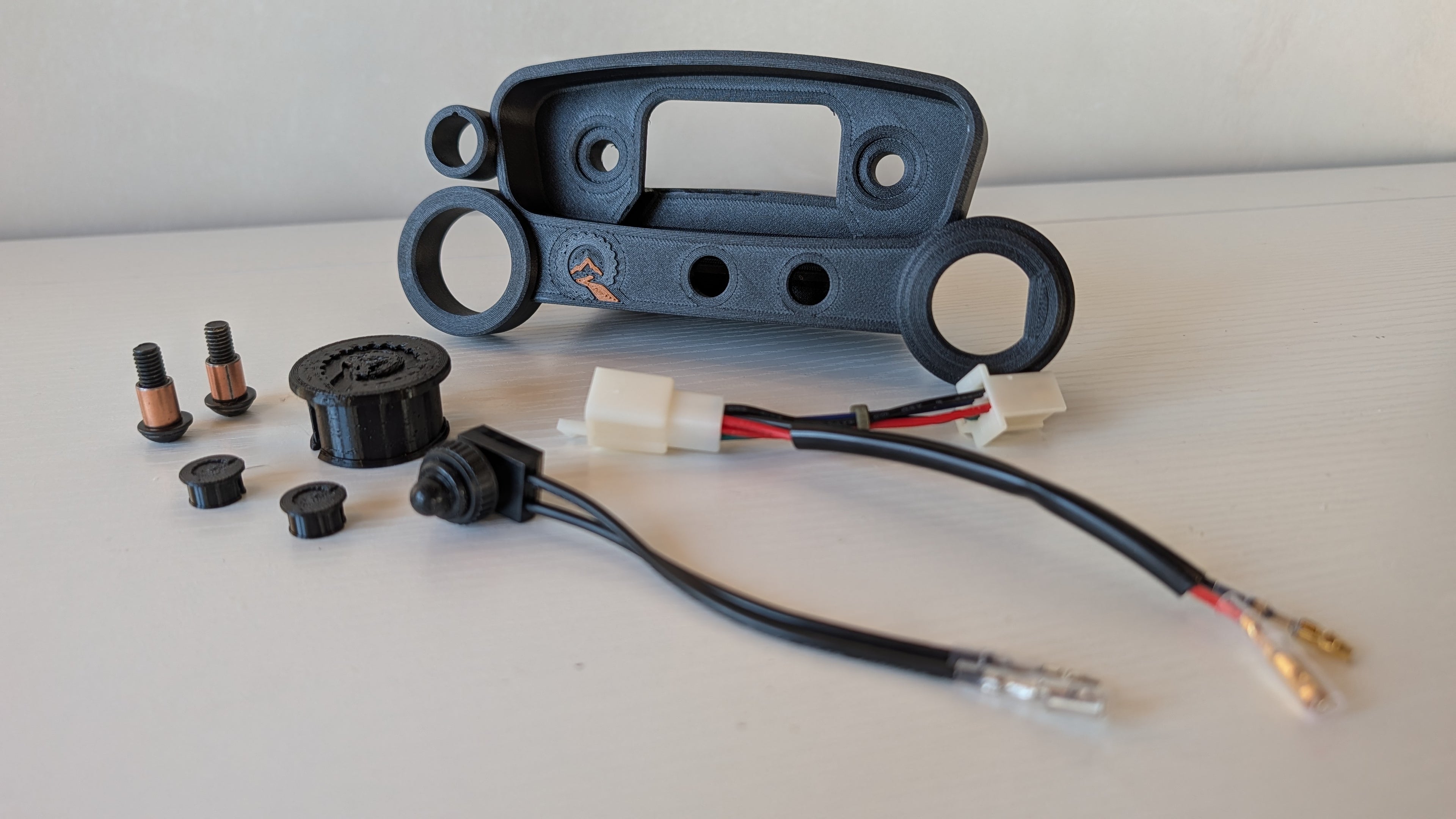 Dashboard mount kit from above